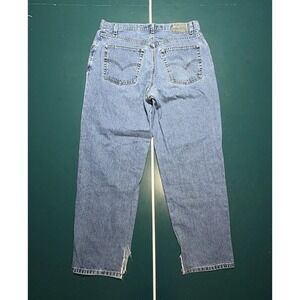 Vintage Levi's Silvertab Loose Fit Baggy Blue‎ Denim Jeans 36x32 Made In USA